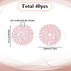 SUNNYCLUE 40Pcs Resin Rhinestone Beads RESI-SC0003-14A-2