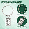 HOBBIESAY 5Pcs 5 Styles Zinc Alloy Pendants Keychians FIND-HY0004-10-4