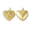 Rack Plating Brass Locket Pendants KK-G452-10G-1