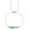 Adjustable Natural Green Aventurine Braided Bead Bracelets DH2886-6-1