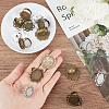 SUNNYCLUE 16Pcs 8 Style Adjustable Alloy Finger Rings Components FIND-SC0008-68-3