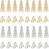 Unicraftale 40Pcs 4 Style Stainless Steel Bead Caps STAS-UN0039-79-1
