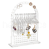   1 Set Transparent Acrylic Earring Display Hanging Stands EDIS-PH0001-53-1