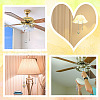 Pearlized Glass & Tibetan Style Alloy Ceiling Fan Pull Chain Extenders AJEW-AB00130-6