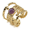 Natural Amethyst Finger Rings RJEW-U027-03G-07-1