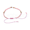 Adjustable Nylon Thread Braided Beads Bracelets BJEW-JB04379-03-3