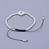 Adjustable Nylon Thread Braided Beads Bracelets BJEW-JB04370-4