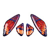 Transparent Resin Wing Earrings Pendants FIND-TAC0006-59E-1