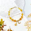 Olycraft 2 Strands Natural Striped Agate/Banded Agate Bead Strands G-OC0002-33-5