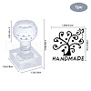 Clear Acrylic Soap Stamps DIY-WH0445-007-4