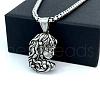 Greek Mythology Medusa Queen Pendant Stainless Steel Necklaces HR2814-3