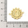 Religion Brass Pave Clear Cubic Zirconia Connector Charms FIND-Z041-13D-3