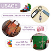 Kissitty 20Pcs 10 Style Natural Chip Gemstone Keychain KEYC-KS0001-05-5