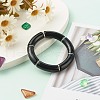 Chunky Curved Tube Beads Stretch Bracelets Set for Girl Women BJEW-JB06947-9