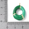Brass Enamel Pendants KK-E093-03G-O-02-3