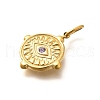 304 Stainless Steel Rhinestone Pendants STAS-M109-08G-4