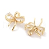 Brass Micro Pave Cubic Zirconia Pendants X-KK-P271-05G-C-2