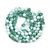 Transparent Baking Painted Glass Beads Strands DGLA-N009-10mm-06-3