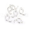 Silver Color Plated Alloy Letter Pendants X-PALLOY-J718-01S-Q-2