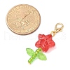 Flower Pendant Decorations HJEW-JM03272-02-4