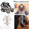 Ethnic Style Polyester Ribbons OCOR-WH0074-32-7