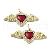 Brass Micro Pave Cubic Zirconia Pendants KK-U060-06G-1