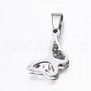 Tarnish Resistant 304 Stainless Steel Pendants STAS-H356-42P-2
