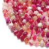 Natural Banded Agate Beads Strands G-P573-A08-01-3