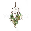 Iron Woven Web/Net with Feather Pendant Decorations AJEW-B017-10-2