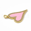 Brass Micro Pave Cubic Zirconia Pendants KK-P224-02G-04-3