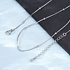 2.5MM Brass Ball Snake Chain Necklaces for Women Men KK-P302-03P-3