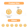 DICOSMETIC 80Pcs Brass Beads KK-DC0004-22-2