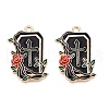 Halloween Theme Rack Plating Alloy Enamel Pendants ENAM-N056-393A-KCG-1