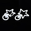 Spray Painted Eco-Friendly Alloy Swivel Snap Hooks Clasps PALLOY-T080-14M-NR-3