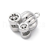 Brass Pave Cubic Zirconia Pendants KK-E793-29P-2