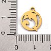 201 Stainless Steel Charms STAS-U016-06G-01-3