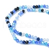 Electroplate Glass Beads Strands EGLA-yw0002-C01-2