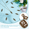 GOMAKERER 160Pcs Tibetan Style Alloy Pendants FIND-GO0003-04AB-5