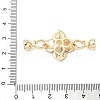 Brass Enamel Fold Over Clasps KK-U059-45G-3