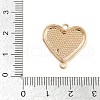 Brass Enamel & Natural Pearl Heart with Flower Connector Charms KK-K351-52G-01-3