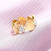 304 Stainless Steel with Rhinestone Finger Rings RJEW-Q020-15G-4