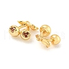 Brass Micro Pave Cubic Zirconia Pendants KK-K369-01G-01-2