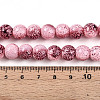 Transparent Baking Painted Glass Beads Strands DGLA-N009-10mm-03-5