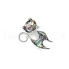 Cat Shape Shell Pin PW-WGCEA34-01-2