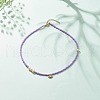 Brass Evil Eye Pendant Necklace with Cubic Zirconia NJEW-JN03909-04-2