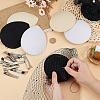 SUPERFINDINGS 6Pcs EVA Cloth Teardrop Fascinator Hat Base for Millinery AJEW-FG0005-05-3