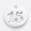 Non-Tarnish 304 Stainless Steel Pendants STAS-F233-15-P-1