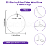 Beebeecraft 100Pcs 316 Surgical Stainless Steel Wine Glass Charms Rings STAS-BBC0005-97B-2