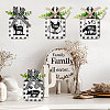 Wooden Pendant Decoration HJEW-WH0074-019-5