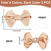   8Pcs 4 Colors Detachable Polyester Satin Bowknot Shoe Decoration AJEW-PH0011-27-2